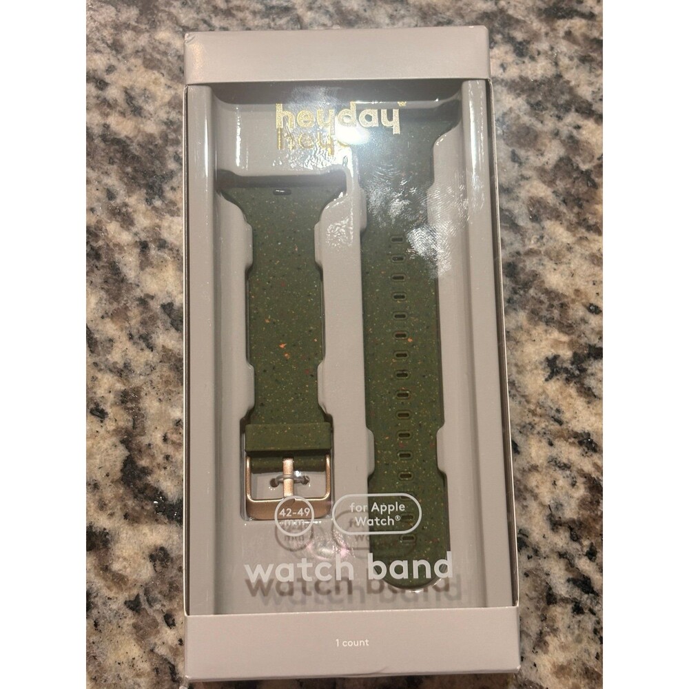 Universal Silicone Watch Band - heyday™‎ Olive Speckle 42-49mm For Apple Watch